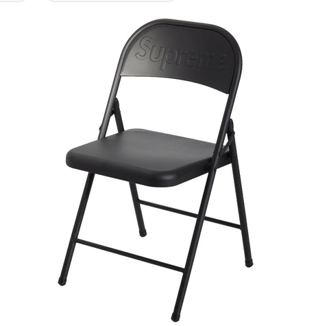 Supreme Metal Folding Chair "Black"