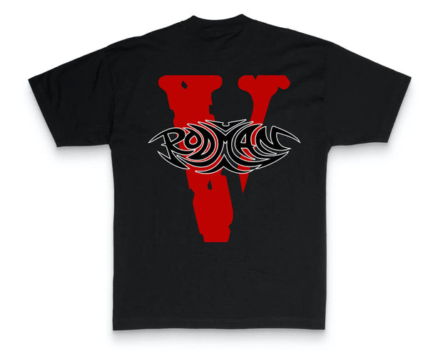 Vlone x Rodman Logo Tee "Black"