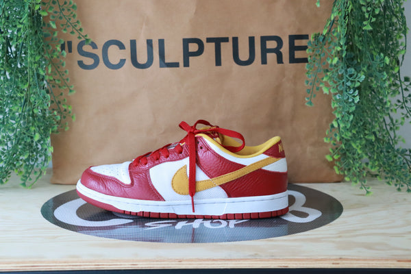 Nike Dunk Low "Gold Leaf Deep Red" (USED)