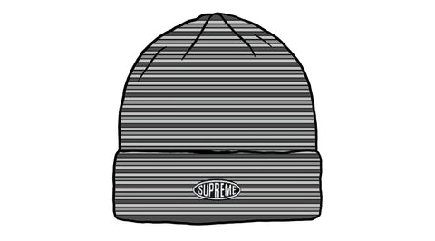 Supreme Multi Stripe Beanie "Black"