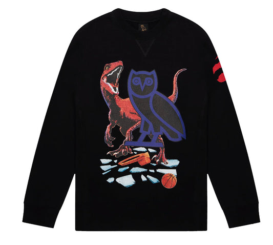 OVO Jurassic Park Shattered Backboard Crewneck