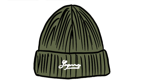 Supreme Bleached Rib Beanie "Olive"