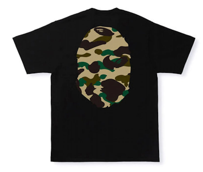 Bape 1st Camo Big Ape Head Tee "Black"