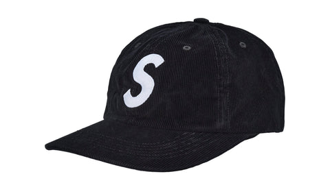 Supreme "Wale Corduroy S Logo 6-Panel" Navy