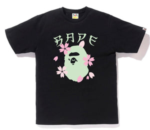 Bape Sakura Ape Head Tee "Black"