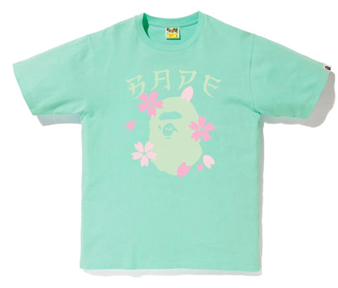 Bape Sakura Ape Head Tee "Green"