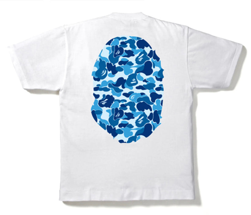 Bape Blue Camo Big Head Tee "White"