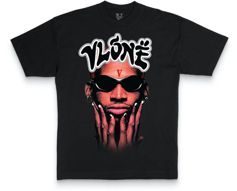 Vlone x Rodman Logo Tee "Black"